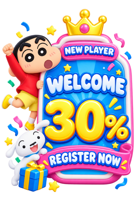 New player welcome bonus — 30%